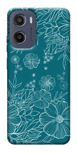 Чехол Botanical illustration для Motorola Moto G05