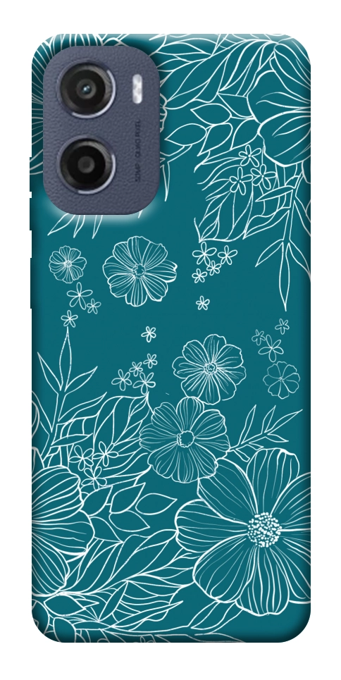 Чехол Botanical illustration для Motorola Moto E15