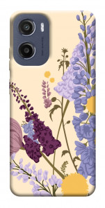 Чехол Flowers art для Motorola Moto E15