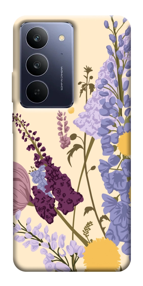 Чехол Flowers art для Realme C75x