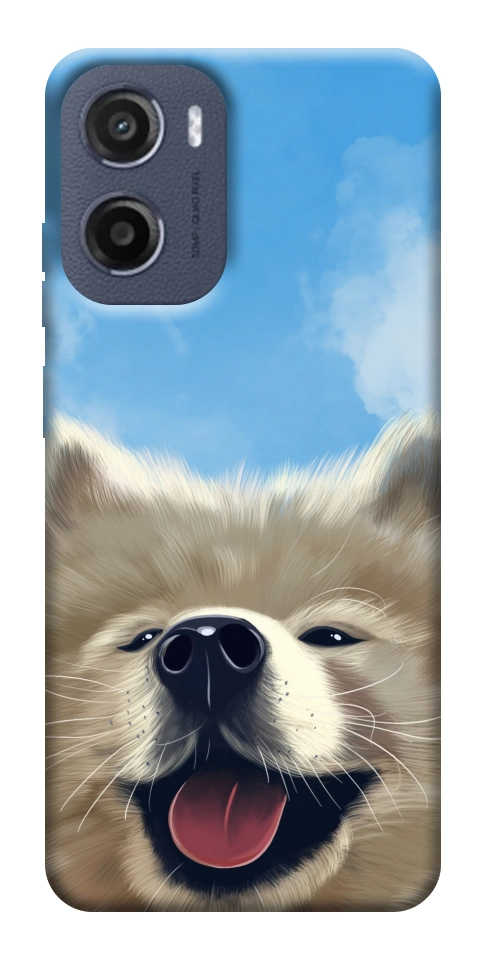Чехол Samoyed husky для Motorola Moto E15