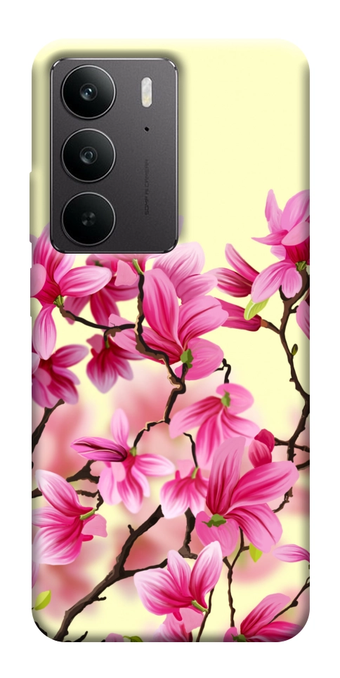 Чехол Цветы сакуры для Realme C75