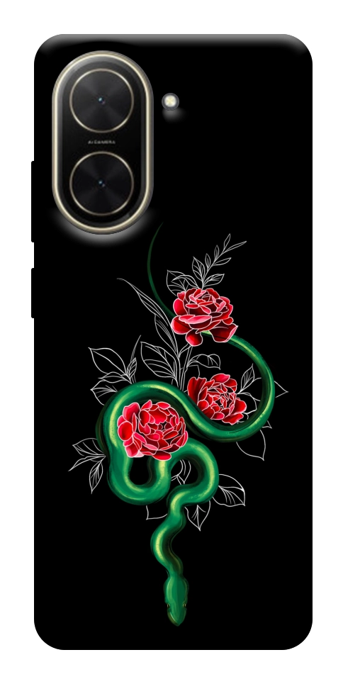 Чохол Snake in flowers для Xiaomi Poco C71