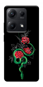 Чехол Snake in flowers для Xiaomi Redmi Note 14S