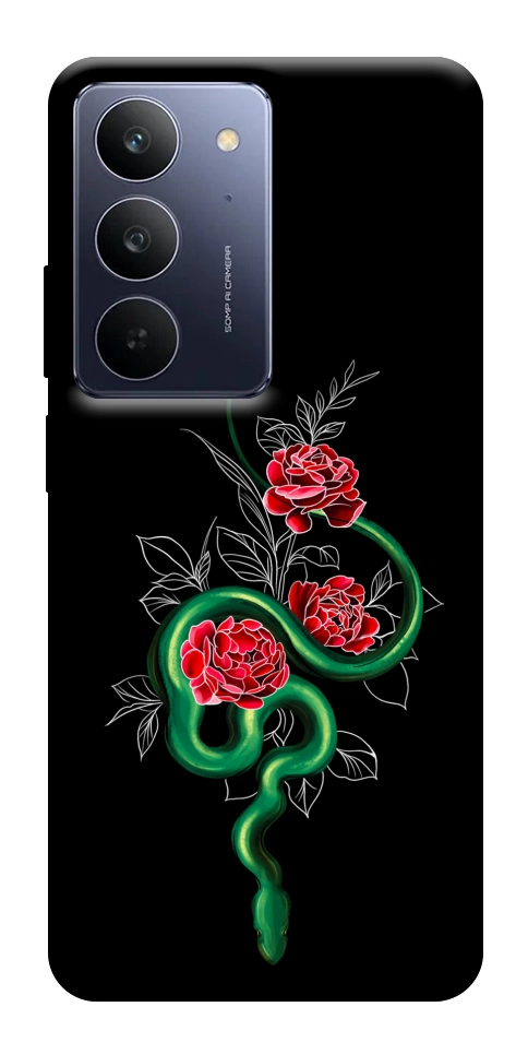 Чехол Snake in flowers для Realme C75x