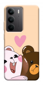 Чехол Медвежата для Realme C75