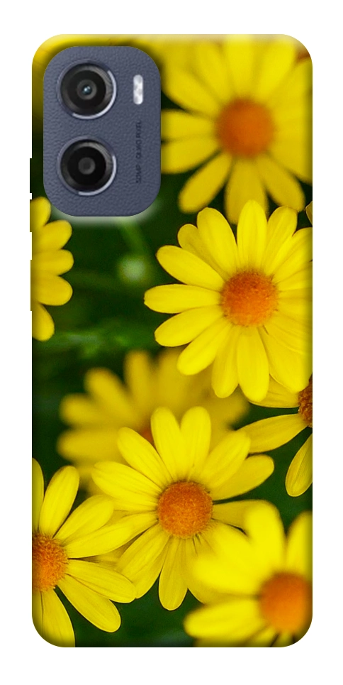 Чехол Yellow chamomiles для Motorola Moto E15
