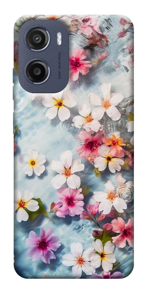 Чехол Floating flowers для Motorola Moto G05