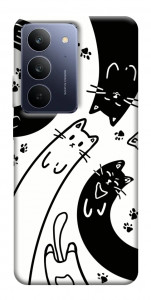 Чехол Черно-белые коты для Realme C75x
