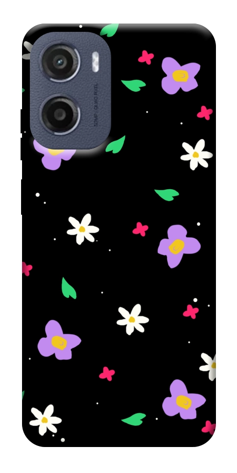 Чохол Квіти та пелюстки для Motorola Moto E15