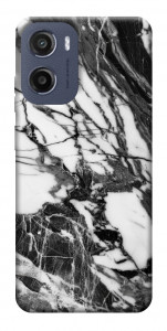 Чехол Calacatta black marble для Motorola Moto G05