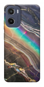 Чехол Радужный мрамор для Motorola Moto G05