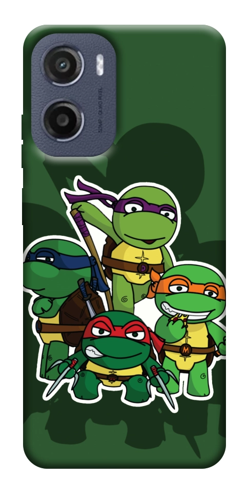 Чехол Green turtles для Motorola Moto E15