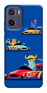 Чохол Монстри та машинки для Motorola Moto E15