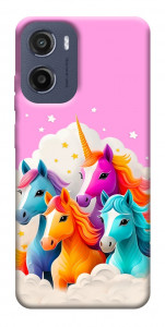 Чохол Поні у хмарах для Motorola Moto E15