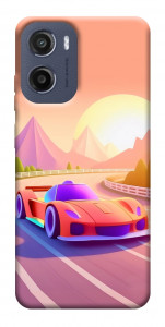Чехол Машинка на закате для Motorola Moto G05