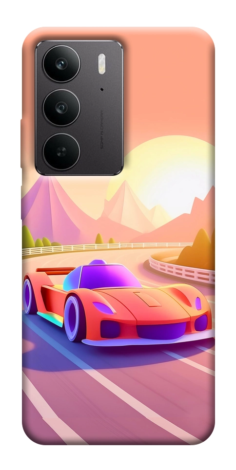 Чехол Машинка на закате для Realme C75