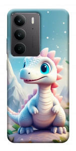 Чехол Белый дракоша для Realme C75