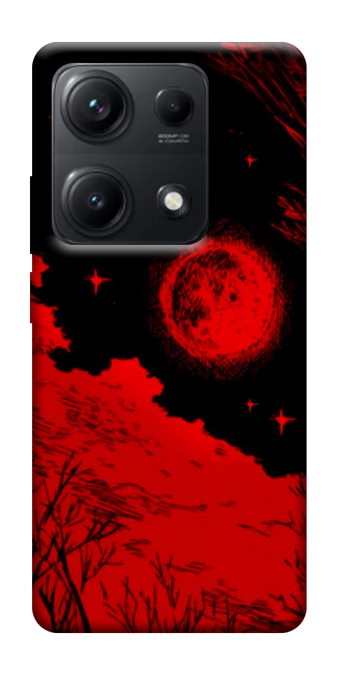 Чехол Кровавый закат солнца для Xiaomi Redmi Note 14S