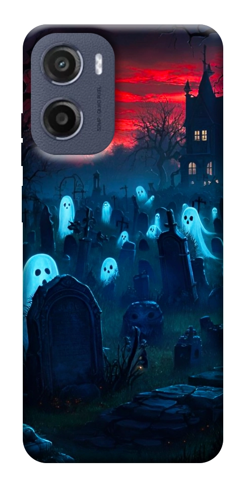 Чехол Летающие привидения для Motorola Moto E15
