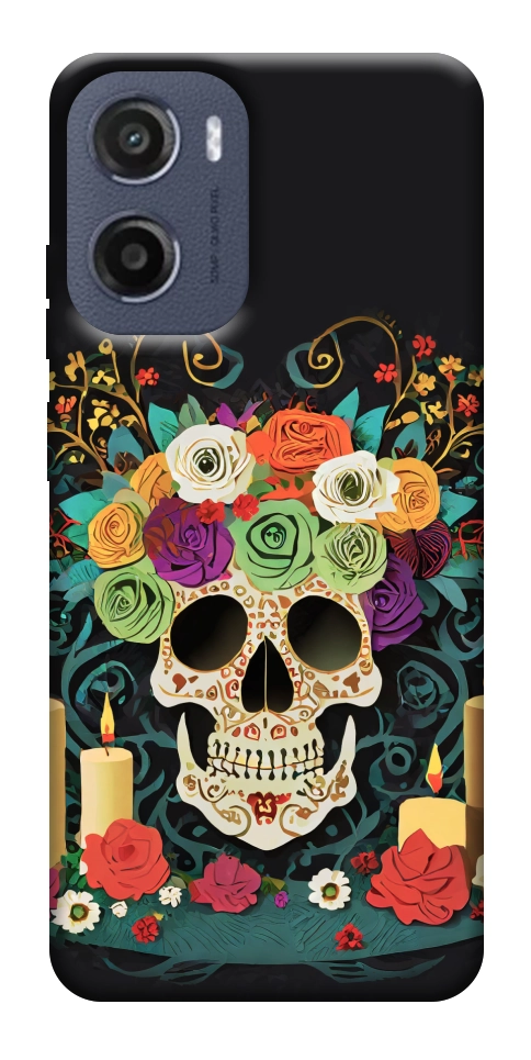 Чехол Skull of celebration для Motorola Moto E15