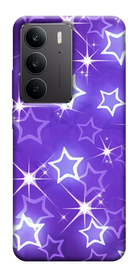 Чехол Purple sparkles для Realme C75