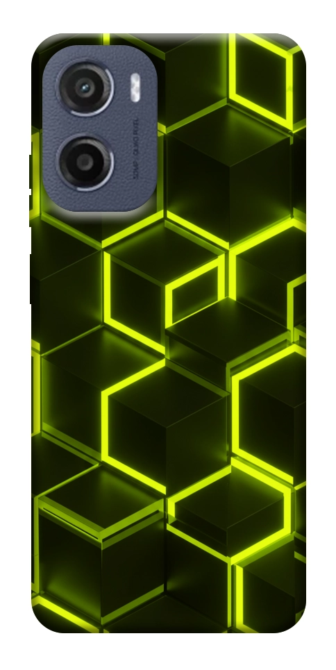 Чехол Neon hexagon для Motorola Moto E15