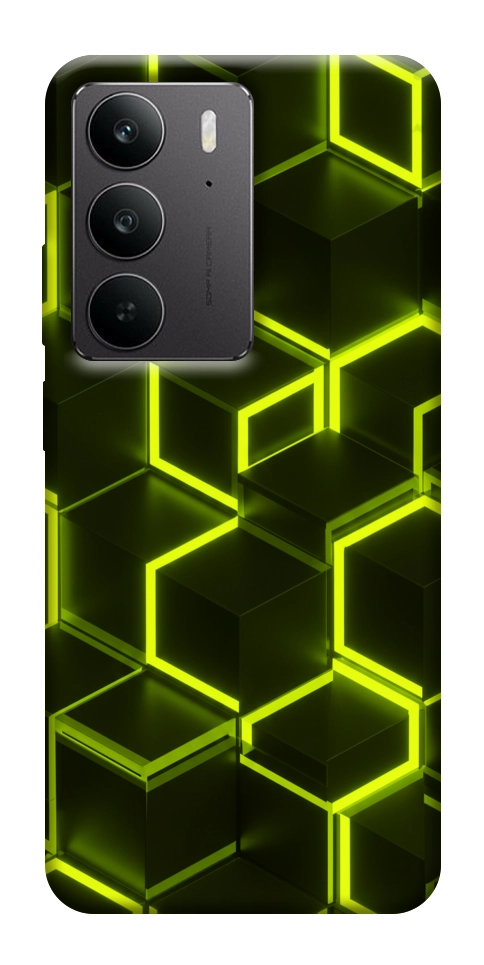 Чехол Neon hexagon для Realme C75