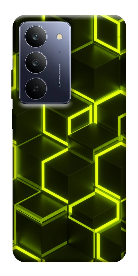 Чехол Neon hexagon для Realme C75x