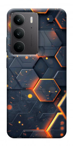 Чехол Burning hex pattern для Realme C75