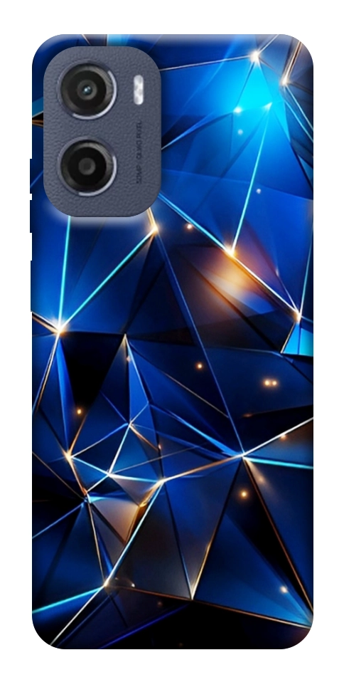 Чехол Abstract purple pattern для Motorola Moto E15