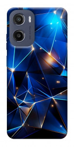 Чехол Abstract purple pattern для Motorola Moto E15