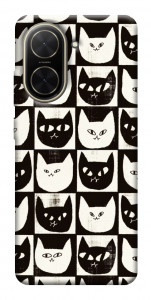 Чохол Котячі шахи для Xiaomi Poco C71