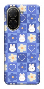 Чохол Кролики-квіточки для Xiaomi Poco C71