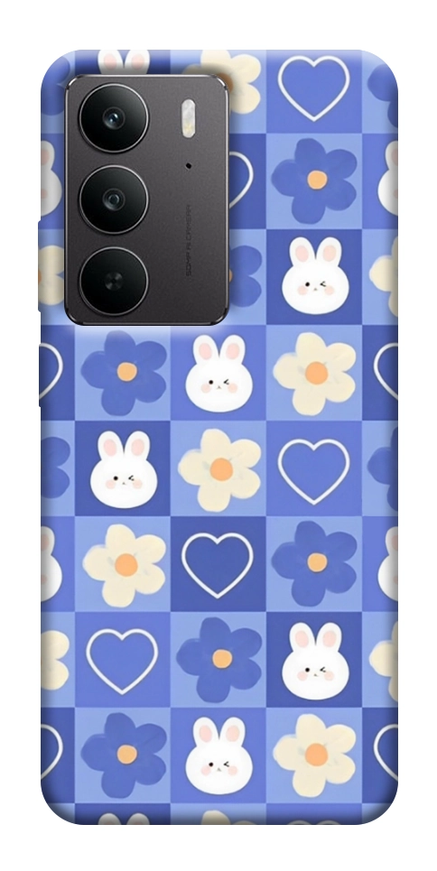 Чехол Кролики-цветочки для Realme C75