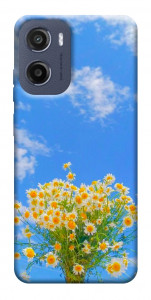 Чехол Sky flowers для Motorola Moto E15