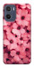 Чехол Pink flowers для Motorola Moto E15