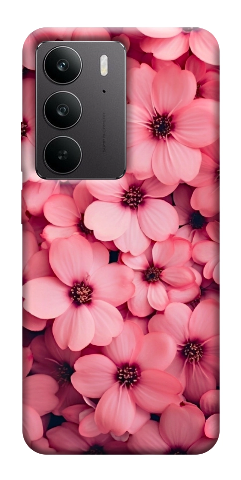 Чехол Pink flowers для Realme C75