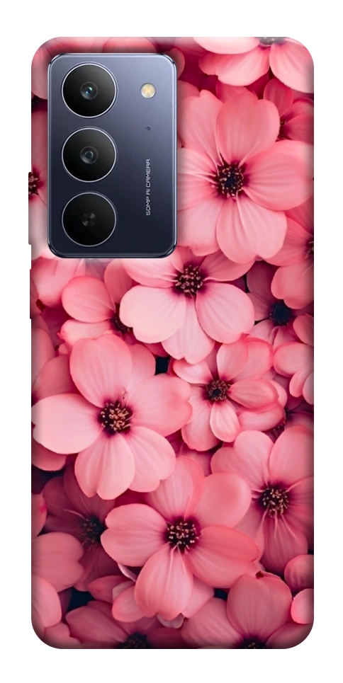 Чехол Pink flowers для Realme C75x