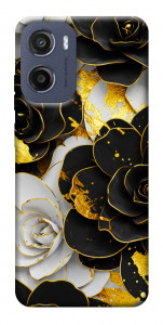 Чехол Flower black-white для Motorola Moto E15