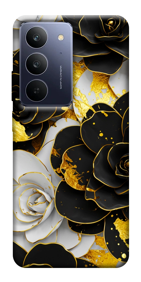 Чехол Flower black-white для Realme C75x