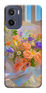 Чехол Яркий букет для Motorola Moto G05