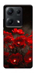 Чехол Burning flowers для Xiaomi Redmi Note 14S