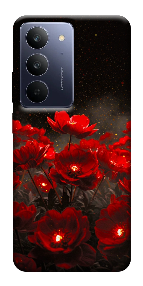 Чехол Burning flowers для Realme C75x