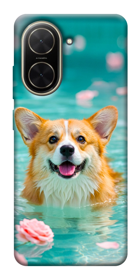 Чохол Swimming corgi для Xiaomi Poco C71