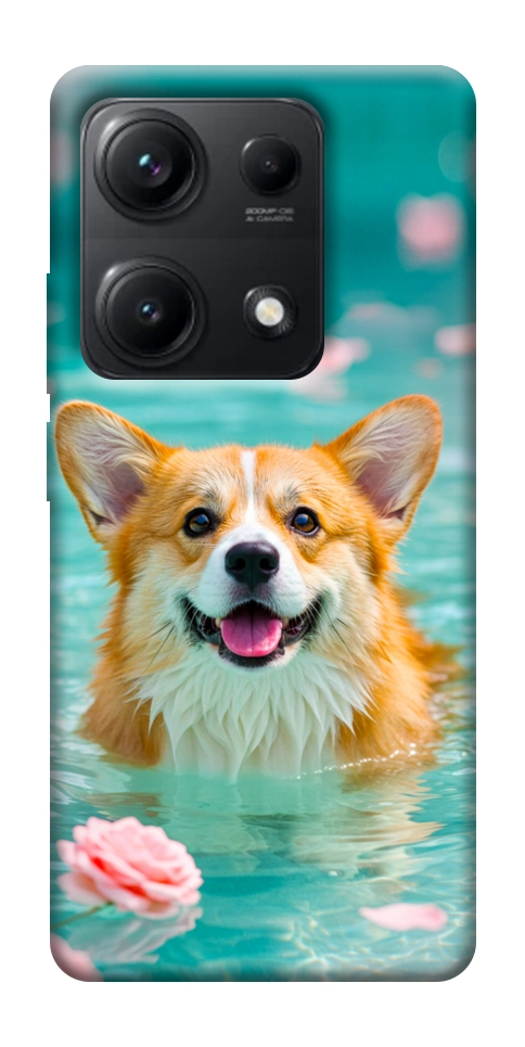 Чехол Swimming corgi для Xiaomi Redmi Note 14S