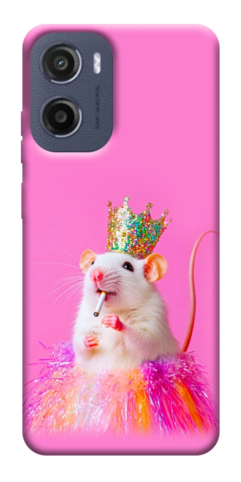 Чехол Гламурная крыса для Motorola Moto E15