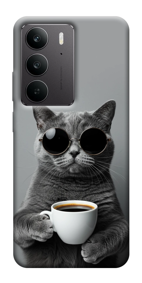 Чехол Grey cat coffee для Realme C75