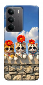 Чехол Flower cats для Realme C75