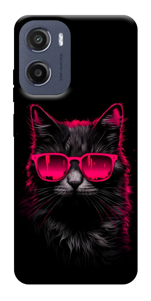 Чехол Cyberpunk cat для Motorola Moto E15